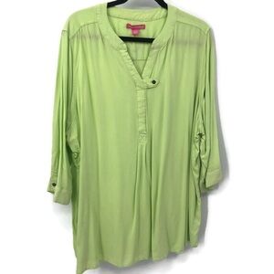 Women within green‎ tunic top size 2X